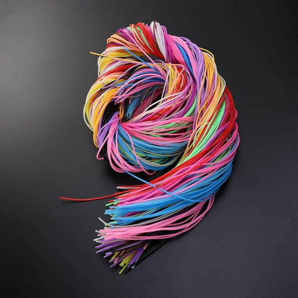 200pcs 20 Colors Scoubidou Strings Plastic Strings Craft Gimp Lacing Cord  Craft String DIY Craft Cord Jewelry Making Rope 