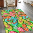 thumbnail image 2 of Watercolor Flip Flop Area Rugs 2.7'x5', Washable Small Throw Rugs for Kitchen Bedroom, Ocean Beach Slippers Summer Indoor Outdoor Rug Non-Slip Low Pile Carpet Runner Reversible Floor Mats, 2 of 8