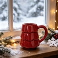 thumbnail image 6 of Christmas Tree Ceramic Mug, Cute Xmas Tree Shaped Coffee Cup, Holiday Drinking Mug for Hot Chocolate Tea Milk Gift for Family Home Party, 6 of 7