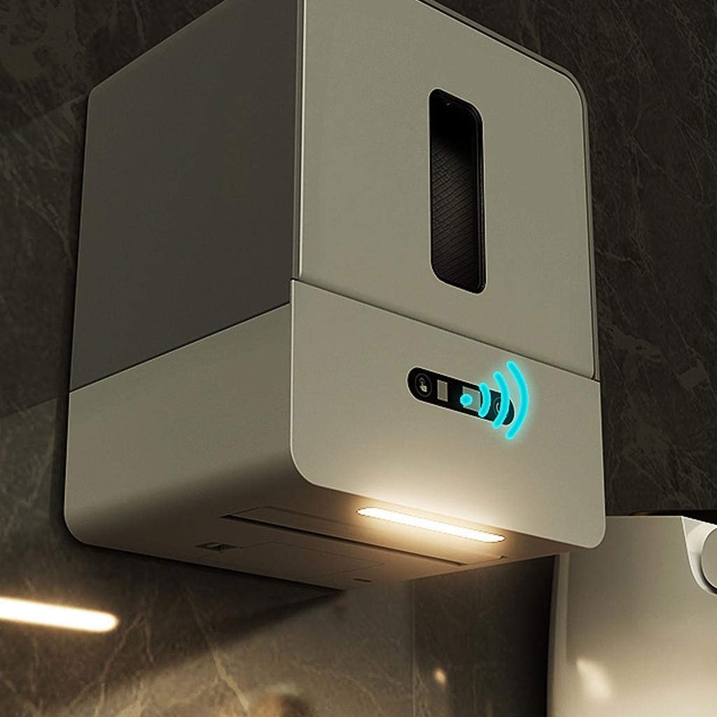 hejhncii Automatic Electric Paper Towel Dispenser Touchless Wall Mount Under Cabinets for Kitchen Bathroom Commercial Spaces