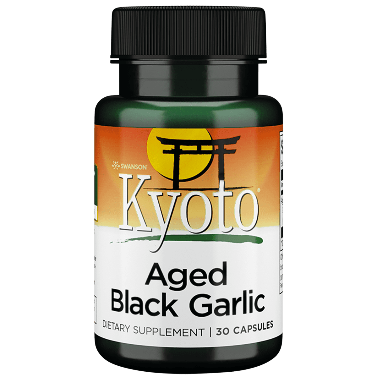 Swanson Aged Black Garlic 650 mg 30 Capsules