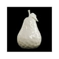 thumbnail image 2 of Urban Trends Collection 32800 Ceramic Pear Figurine with Stem and Leaf, Dimpled Polished Champagne, Medium, 2 of 6