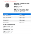 thumbnail image 2 of Wiring Relay - Compatible with 2004 - 2008 Ford Focus 2005 2006 2007, 2 of 2