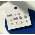 thumbnail image 4 of HOOUN 12PC Fashion Women 925 Sterling Silver Stud Jewelry Earrings Various Gift Set-7, 4 of 9
