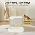 thumbnail image 3 of Pet Feeder and Water Dispenser Set, Automatic Dog Feeder and Dog Water Dispenser for Dogs Cats Pets Animals Large Capacity (Black), 3 of 7
