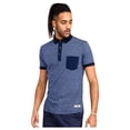 thumbnail image 3 of Duke Polo pour Hommes D555 Oxley à Fines Rayures en Jersey avec Poche Appliquée Kingsize, 3 of 3