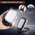 thumbnail image 2 of Rechargeable Work Light 1000 Lumens Led Work Light With 170 Adjustable Stand Hook Hanging Magnetic Torch Inspection Light For Auto Repair Household Ca, 2 of 5