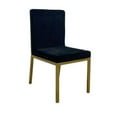 thumbnail image 3 of Elegant  Roca Velvet Dining Chair with stainless steel gold legs, 3 of 3
