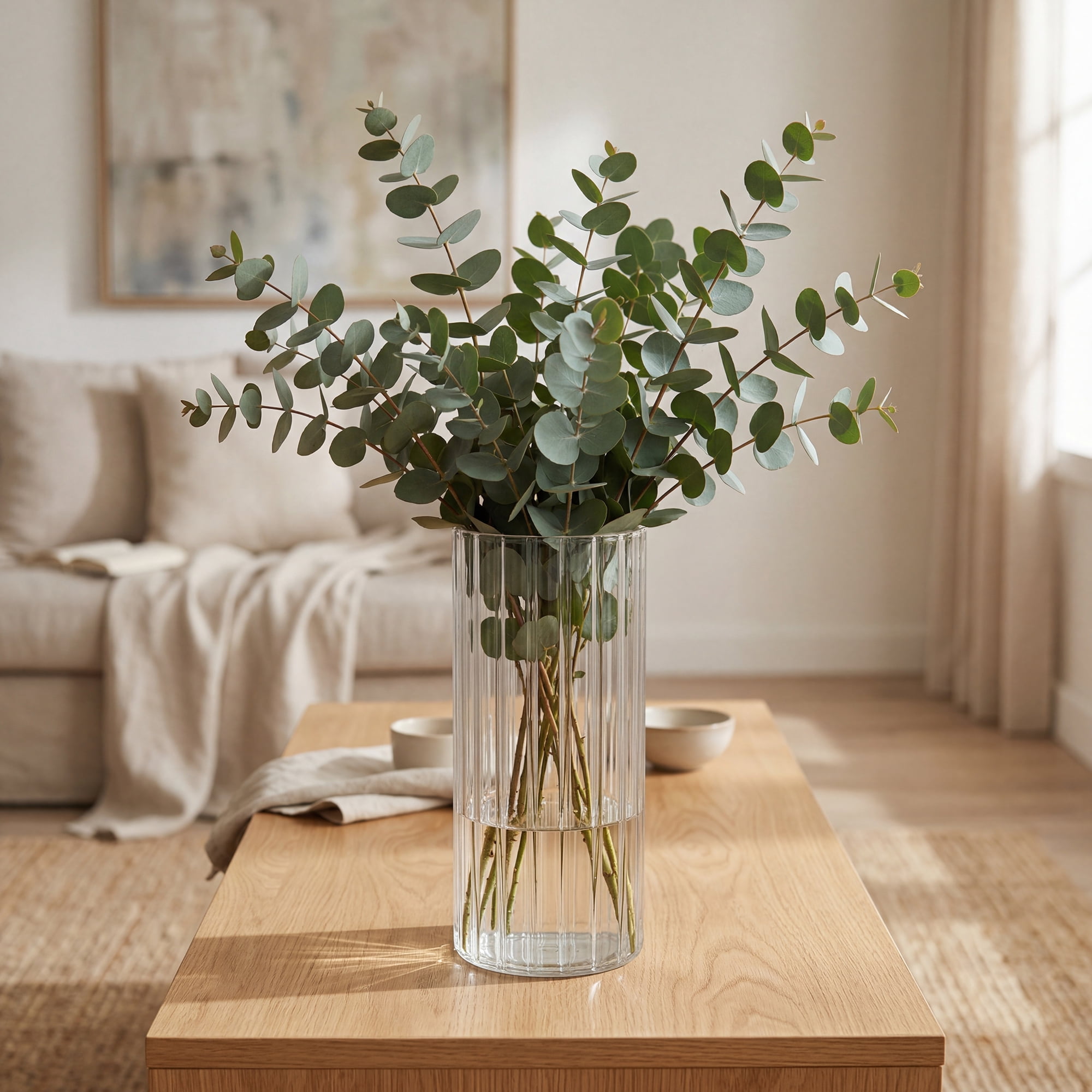 Unique Bargains Acrylic Cylinder Vase Clear Tall Plastic Vase Clear 3.9"L x 3.9"L x 9.8"H
