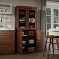 thumbnail image 4 of Palace Imports 100% Solid Wood Kitchen Pantry Storage Cabinet with Glass & Raised Panel Doors and Adjustable Shelves, 4-Door, Mocha, 4 of 6
