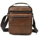 thumbnail image 1 of Bolso de mensajero de cuero para hombre, bolso bandolera multifuncional de gran capacidad con correas ajustables para el trabajo y los negocios, 1 of 8