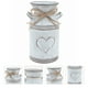 thumbnail image 5 of Maceta de hierro con diseño de corazón (1 unidad). Elegante maceta/florero de hierro., 5 of 8