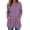 Purple, variant on Oversized Sweaters for Women Solid Color Long Sleeve Casual Crew Neck Tops Tunic Loose Blouses With Pockets