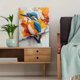 thumbnail image 5 of Qisvanset 12x16 Inch 2D Flat Framed Canvas Art, Namibia Malachite Kingfisher Bird Nature Home Office Wall Art Gift, 5 of 5
