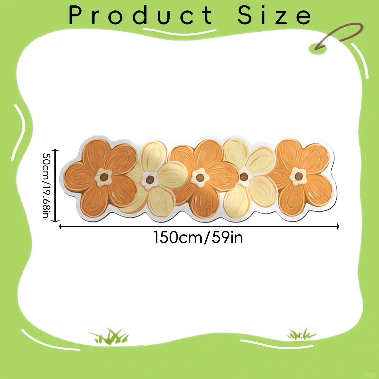 Flower Shaped Bath Rug, Non-Slip Water Absorbent Bathroom Mat, Super Cute Machine Washable Bathroom Rug, Small Round Floral Soft and Fluffy Bath Mat,
