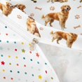 thumbnail image 4 of Homewish Cartoon Golden Retriever Dog Bedding,Paw Bone Print Duvet Cover Full,White,Polkadot Reversible,3-Piece,1 Duvet Cover and 2 Pillowcases, 4 of 6