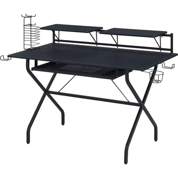Bowery Hill Contemporary Computer Desk in Black