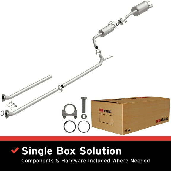 BRExhaust OE Replacement Exhaust System Kit 106-0719: Compatible with 2006-2011 Honda Civic 1.8L