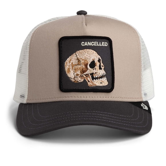 GOORIN Gorra trucker unisex - Gorra, parche frontal, talla única  Cancelled Skull