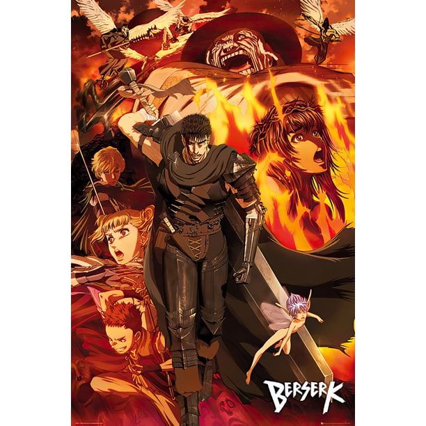 Berserk Manga / Anime TV Show Poster (Character Collage