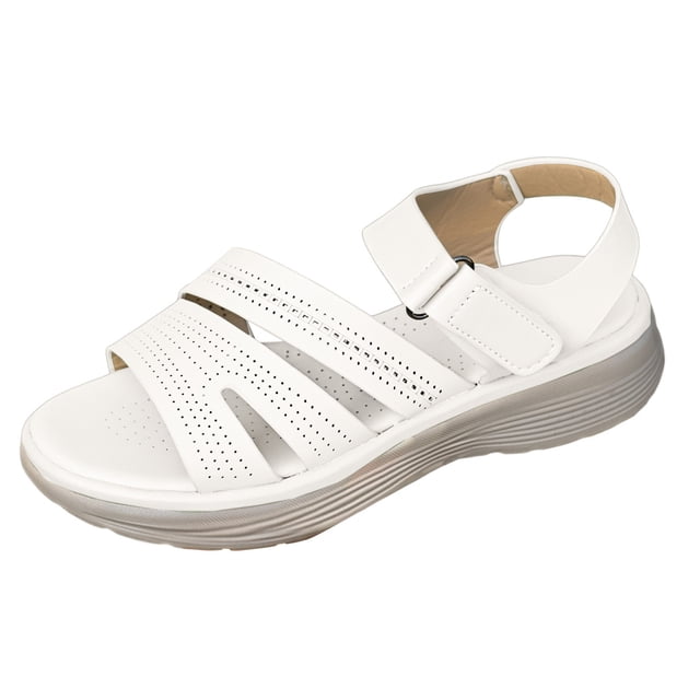 DAFEI Sandales Habillées pour Femmes Sandales d'Été Décontractées à Semelle Compensée Sandales à Bout Ouvert Sandales Confortables Sandales pour Femmes