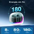 thumbnail image 4 of Audífonos Bluetooth Gamer Inalámbricos Occiam G07 In Ear 45ms Baja Rgb 360° Sonido Envolvente Enc 80h Autonomía Bluetooth 5.3 Hi-fi Bajo Conexión Rápida Carga Rápida Type-c Control Táctil Ipx5 Color, 4 of 8