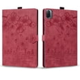 thumbnail image 2 of FJLBDE Case for Xiaomi Pad 8/Xiaomi Pad 8 Pro 11.2 Inch with Stand, Card Slot, Embossed Cat PU Leather Cover, Red, 2 of 7