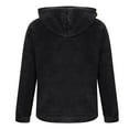 thumbnail image 5 of HOMADLES Mens Hoodie for Men Fleece Athletic Casual Long Sleeve Pullover for Men with Zip Hooded Sweatshirts Black S, 5 of 6