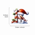 thumbnail image 1 of Christmas Snowman Ornament under 5! CQCYD Acrylic Snowman Letter Ornament, Personalized Christmas Tree Hanging Decoration, Festive Holiday Decor with Ribbon, 1 of 1