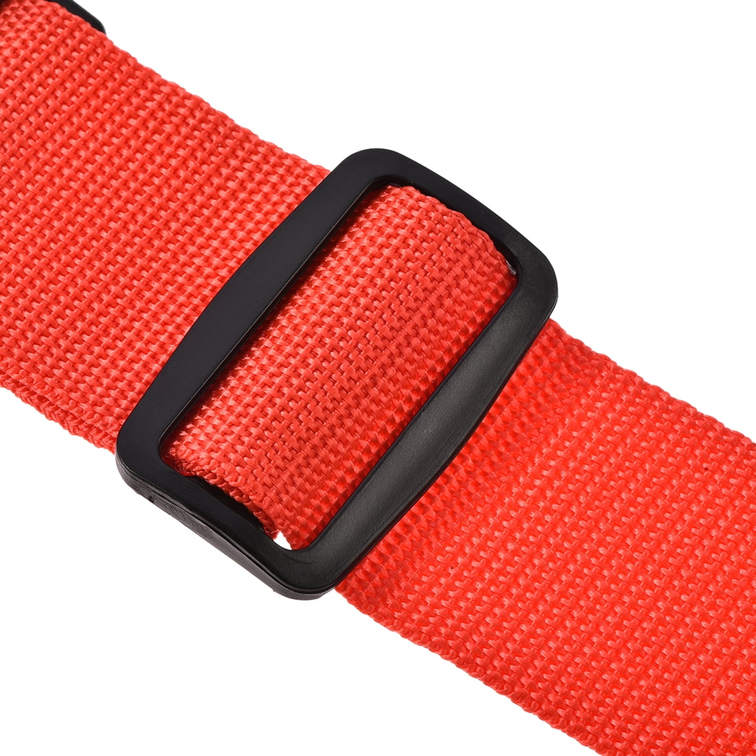 Unique Bargains Luggage Straps Suitcase Belts with Buckle PP Travel Packing Accessories Red