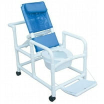 MJM International E195-3TW-SQ-PAIL Echo Reclining Shower Chair