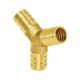 thumbnail image 4 of Joywayus 3/4 "" grande (21 mm) espiga para manguera en forma de Y unión de 3 vías intersección/latón dividido agua/combustible/aire, 4 of 5