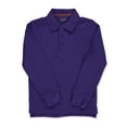 thumbnail image 3 of Smith's American Boys' Long Sleeve Pique Polo Color: purple Size: 18 - 20, 3 of 3
