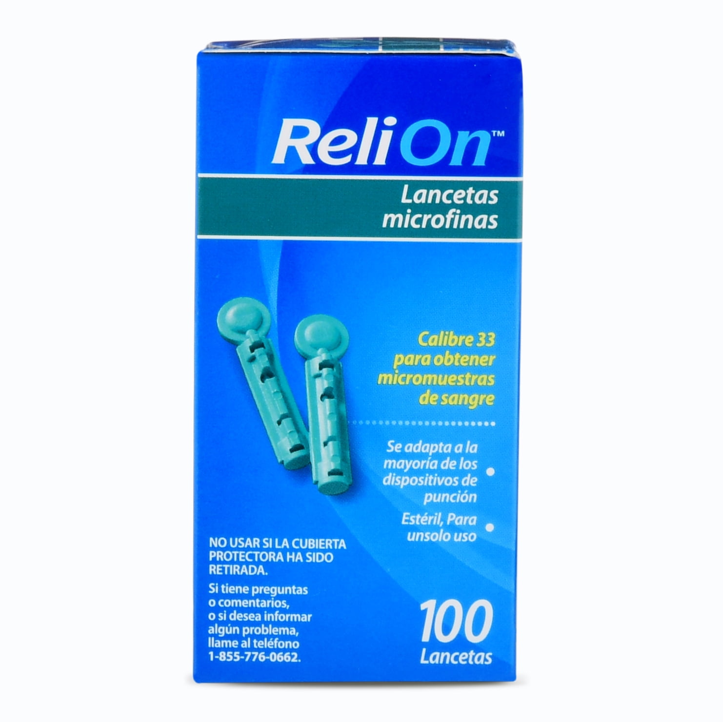 (4 Pack) ReliOn 33 Gauge MicroThin Lancets, 100 Ct (4 pack)