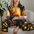 thumbnail image 6 of Sikiie Golden Koi And Treasure Pajamas for Women Set, Womens Pajama Sets, Lounge Sets for Women, 2pjs for Women-Small, 6 of 7