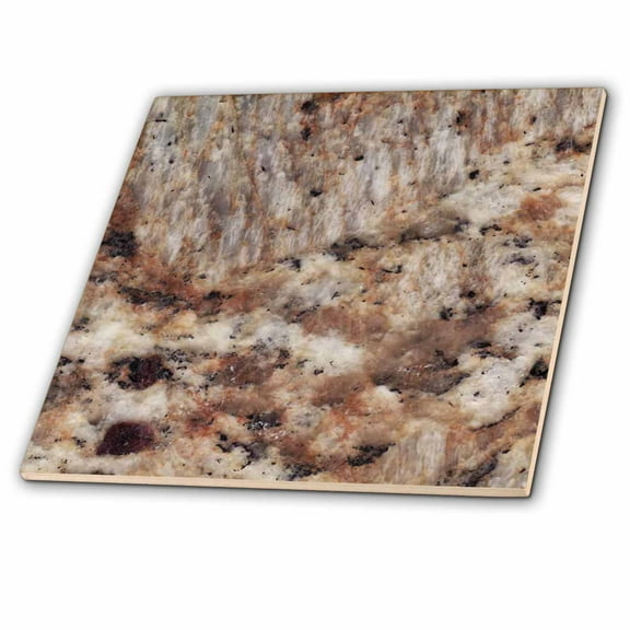 3dRose, Santa Cecilia granite print, 4 Inch Ceramic Tile