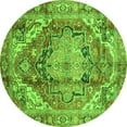 thumbnail image 1 of Ahgly Company Indoor Round Persian Green Traditional Area Rugs, 3' Round, 1 of 4