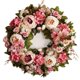 thumbnail image 1 of Corona floral para puerta, accesorio fotográfico 45 cm, decoración festiva para puerta, decoración del hogar, ideal para fiestas,, 1 of 8