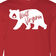 thumbnail image 4 of Inktastic West Virginia White Bear Silhouette Long Sleeve T-Shirt, 4 of 5