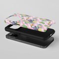 thumbnail image 2 of Toucan For All iPhone Series Protective Phone Case Tropical Watercolor Pink Striped, 2 of 7