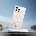 thumbnail image 5 of COCOMII Rectangle for iPhone 16 Pro Max Case, Natural Real Mother of Pearl, 5 of 6
