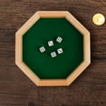 thumbnail image 3 of Miangastore Bar Dice Game Toys Wooden Octagonal 1 Set 4.13X4.13X1.10Inch, 3 of 8