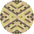 thumbnail image 1 of Ahgly Company Machine Washable Indoor Square Transitional Brown Area Rugs, 3' Square, 1 of 7