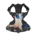 thumbnail image 4 of Lsque Vintage Starry Sky Puppy Dog Harness, No-Pull Pet Harness with 2 Leash Clips, Adjustable Soft Padded Dog Vest with Easy Control Handle for Large Dogs-Medium, 4 of 9