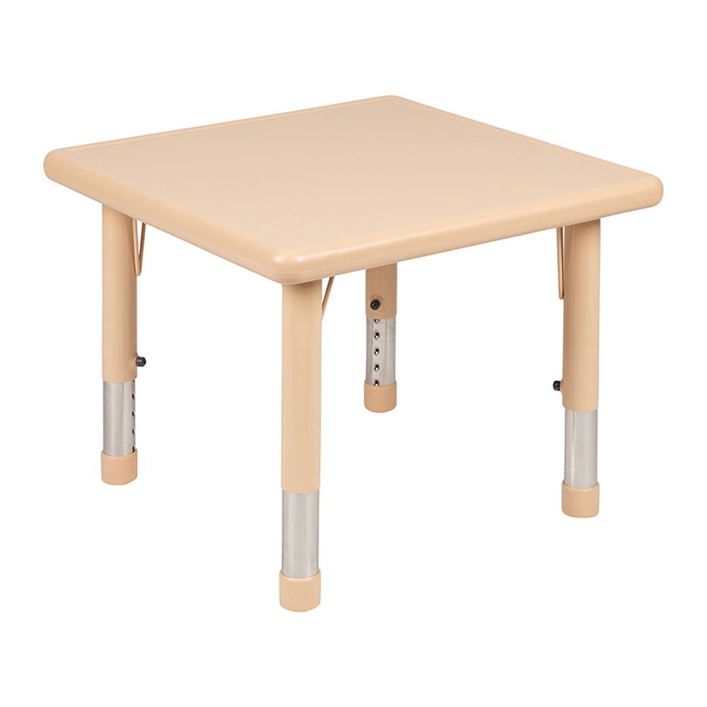 Offex 24"L x 24"W Square Natural Plastic Height Adjustable Activity