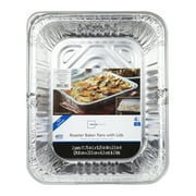 Mainstays Roaster & Baker Pans with Lids, 4 Piece 11.75" x 9.38" x 2.31"