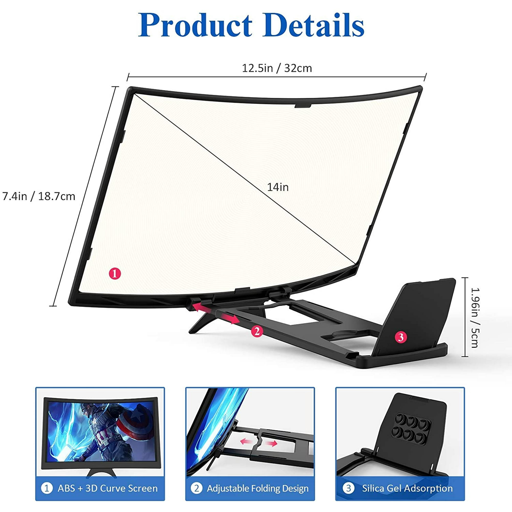 Support Loupe Projection Pour Smartphone - Amplificateur D'écran De Téléphone Portable (générique)