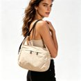 thumbnail image 6 of Women's Large Capacity Nylon Tote Bag, Lightweight Water Resistant Crossbody Shoulder Bag with Adjustable Wide Strap for Work Travel School Daily Use, 6 of 6