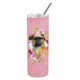 thumbnail image 1 of ""Caroline'S Treasures Bruselas Griffon Flores Rosadas Acero Inoxidable De Doble Pared 20 Oz Vasos Delgados Con Aislamiento De Viaje Multicolor"", 1 of 1