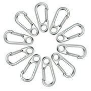 FEAMOS 10Pcs Spring Snap Hook Key Holder Keychain Carabiner Alloy Carabiner Keychain Clip Multifunction Carabiner Keychain